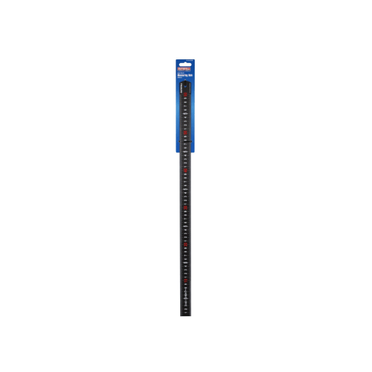 Faithfull Matt Black Stainless Steel Measuring Rule, 600mm