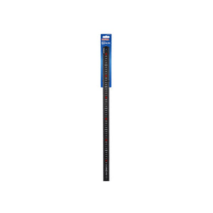 Faithfull Matt Black Stainless Steel Measuring Rule, 600mm