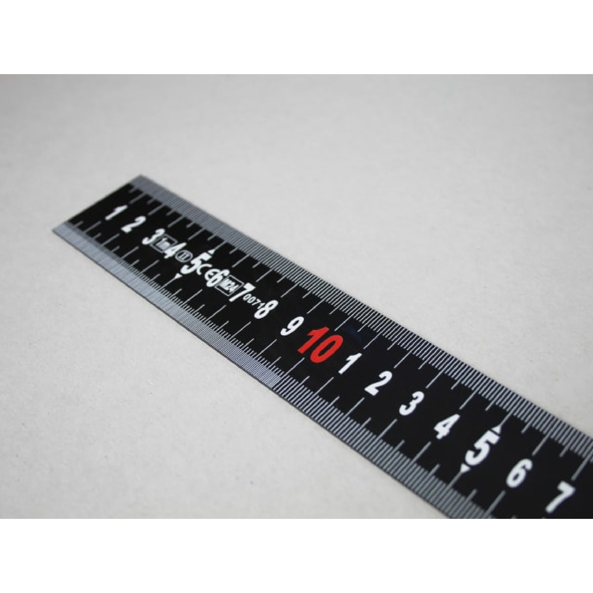 Faithfull Matt Black Stainless Steel Measuring Rule, 1000mm