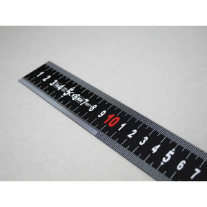 Faithfull Matt Black Stainless Steel Measuring Rule, 1000mm