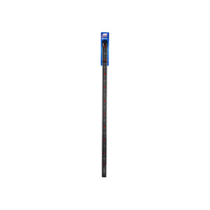 Faithfull Matt Black Stainless Steel Measuring Rule, 1000mm