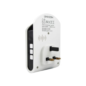 Uni-Com Plug-In Door Chime with USB Charging Sockets