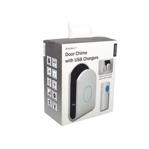 Uni-Com Plug-In Door Chime with USB Charging Sockets