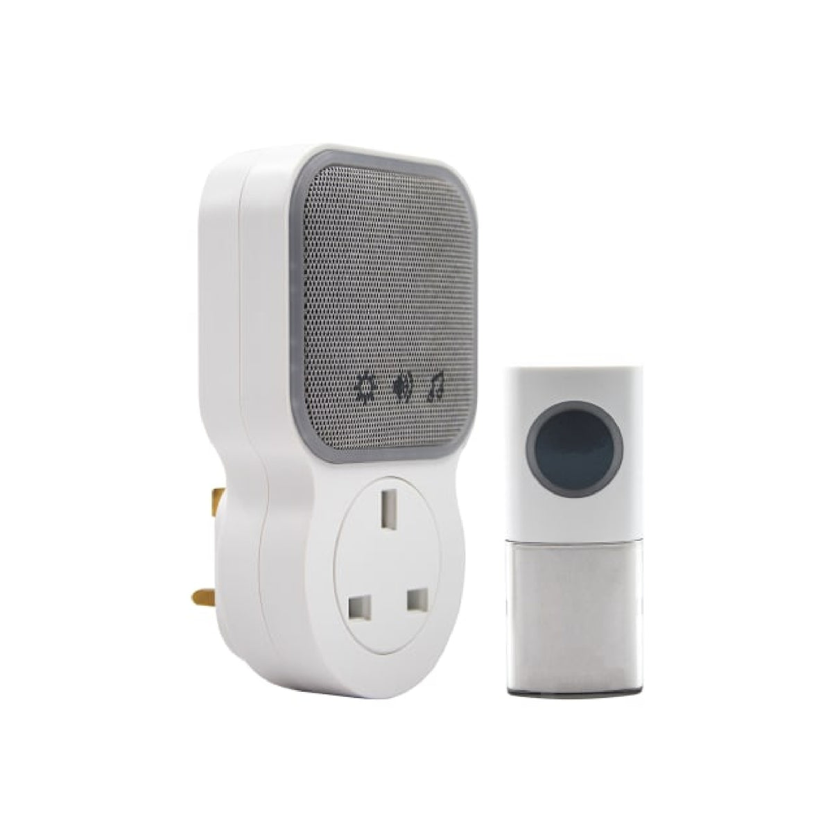 Uni-Com Plug-Through Door Chime, White