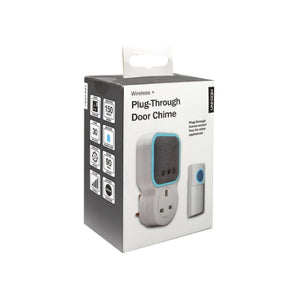 Uni-Com Plug-Through Door Chime, White
