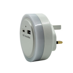 Uni-Com Night Light with USB-A and USB-C Charging