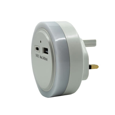 Uni-Com Night Light with USB-A and USB-C Charging - NIGHT LIGHT PLUG IN - Beattys of Loughrea