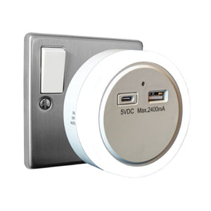 Uni-Com Night Light with USB-A and USB-C Charging