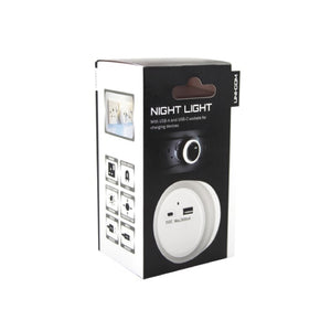 Uni-Com Night Light with USB-A and USB-C Charging
