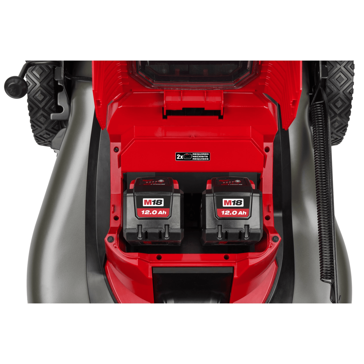 Milwaukee M18 F2LM53 - 122 FUEL™ Dual Battery 53cm Self - Propelled Lawn Mower with 2 x 12.0 Ah Batteries & Charger - LAWNMOWERS - Beattys of Loughrea