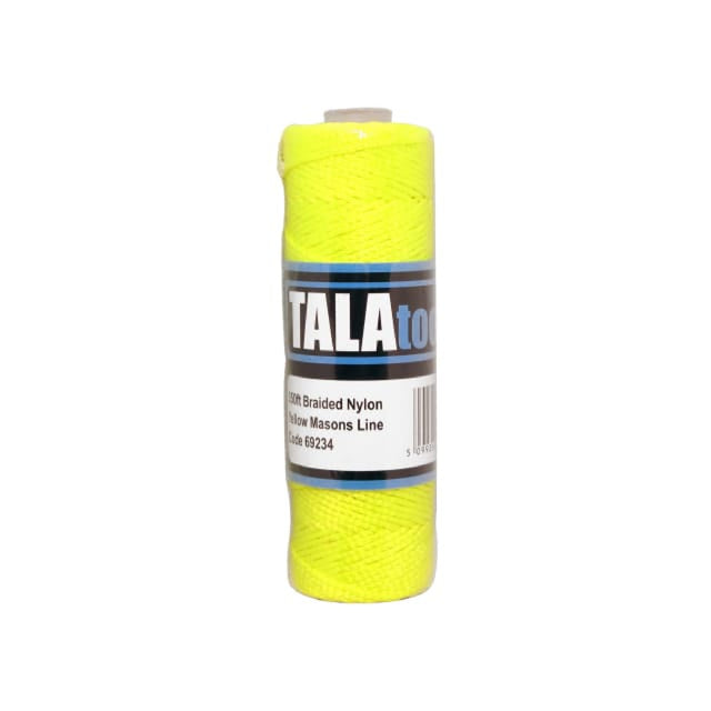Tala Braided Mason's Line, Yellow 106m (350ft)