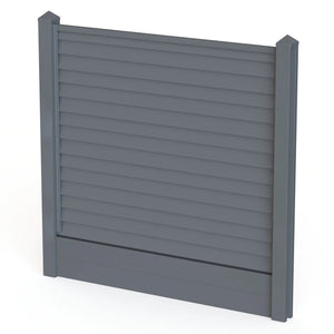 Satus Fence One - Piece Fence Post 2450mm Merlin Grey - TRELLIS, FENCING, ARCHES - Beattys of Loughrea