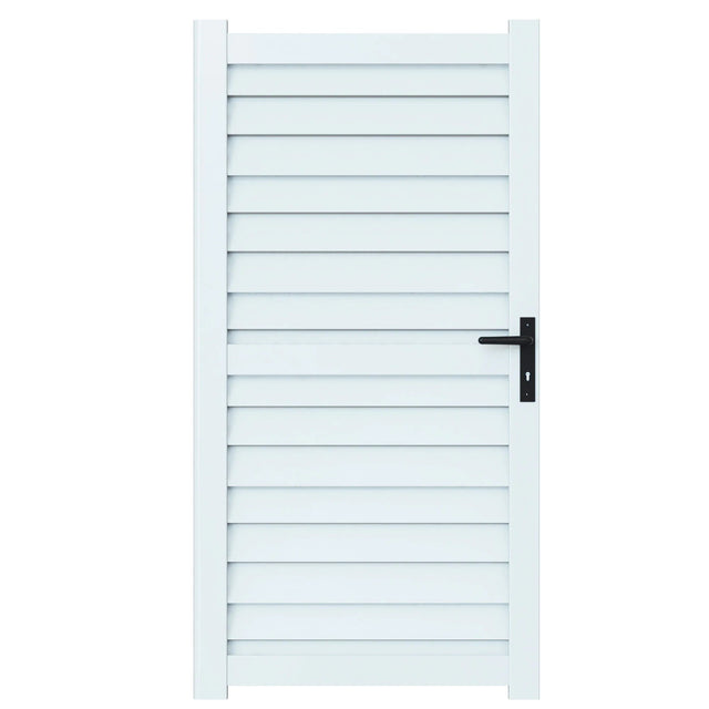 Satus Fence Garden Gate 900x1765mm Fully Assembled Goosewing Grey - TRELLIS, FENCING, ARCHES - Beattys of Loughrea