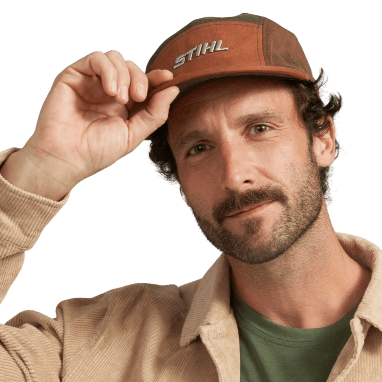 STIHL Retro Cap Green Brown - ADULT CLOTHING (NOT WORKWEAR) - Beattys of Loughrea