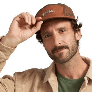 STIHL Retro Cap Green Brown - ADULT CLOTHING (NOT WORKWEAR) - Beattys of Loughrea