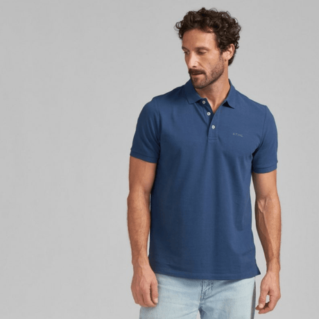 STIHL Polo Shirt Basic Blue XXL 04213011764 - ADULT CLOTHING (NOT WORKWEAR) - Beattys of Loughrea