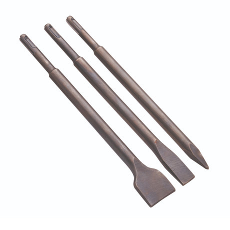 Faithfull 3 Piece SDS+ Chisel Bit Set - WOOD/COLD CHISELS - Beattys of Loughrea