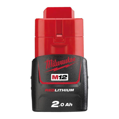Milwaukee M12 B2 Battery 12V 2.0Ah 4932430064 - SPARE POWER TOOL BATTERY - Beattys of Loughrea