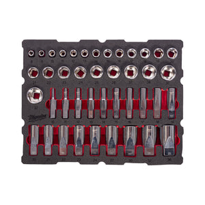 Milwaukee 42pc 1/2" Socket Set PACKOUT Foam Insert 4932501869 - SOCKETS - Beattys of Loughrea