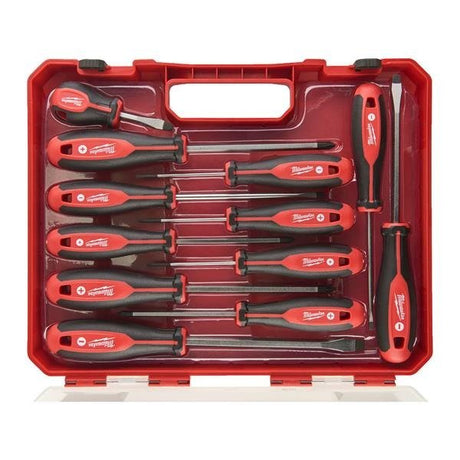 Milwaukee Tri-Lobe Screwdriver Set 12pc 4932472003 - Beattys of Loughrea | www.beattys.ie