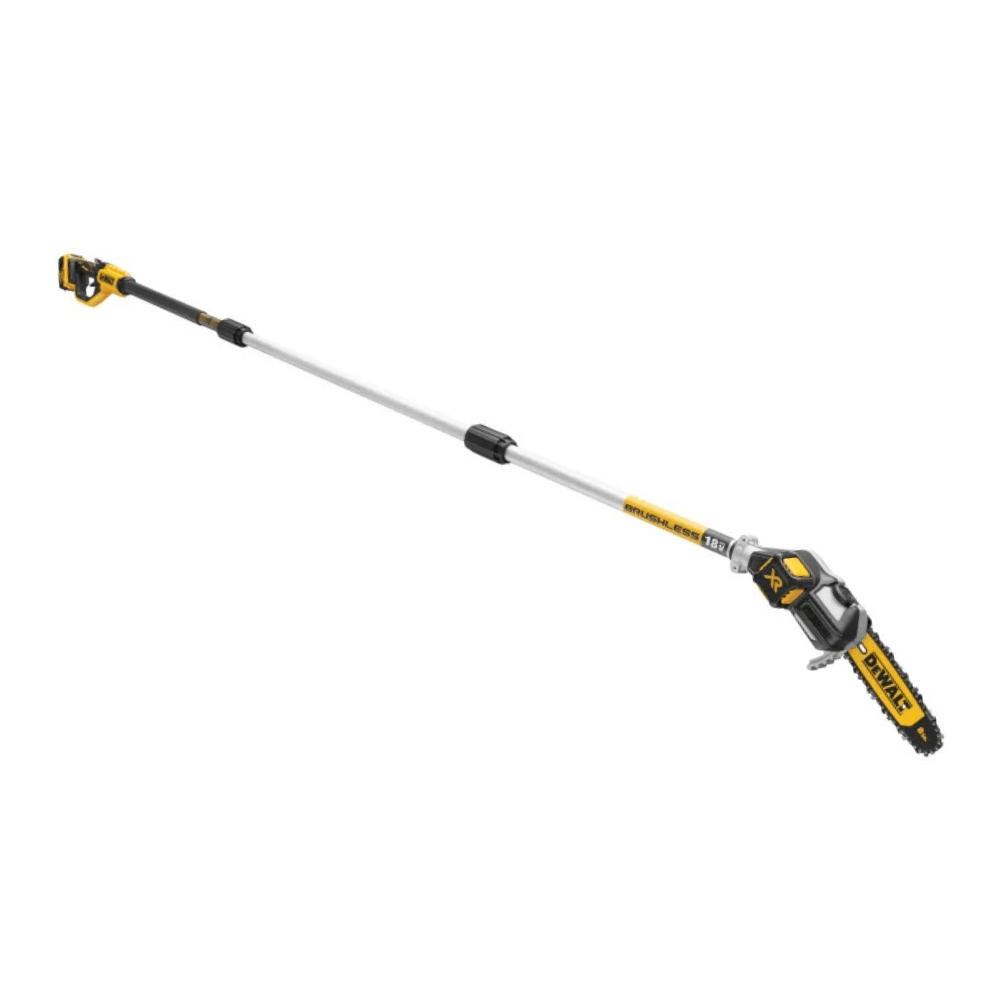 DeWalt DCMPS567P1 XR Brushless Pole Saw 18V 1 x 5.0Ah Li - ion - HEDGE TRIMMERS - Beattys of Loughrea