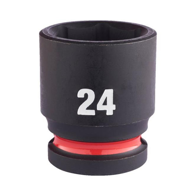 Milwaukee Shockwave Impact Socket 1/2" Drive 24mm Standard 4932480318 - SOCKETS - SINGLE, NOT SETS - Beattys of Loughrea