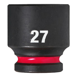 Milwaukee Shockwave Impact Socket 1/2" Drive 27mm Standard 4932480321 - TOOL SETS/ SOCKET SETS - Beattys of Loughrea