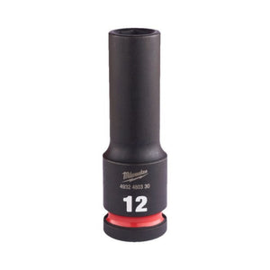 Milwaukee Shockwave Impact Socket 1/2" Drive 12mm Deep 4932480330 - SOCKETS - SINGLE, NOT SETS - Beattys of Loughrea