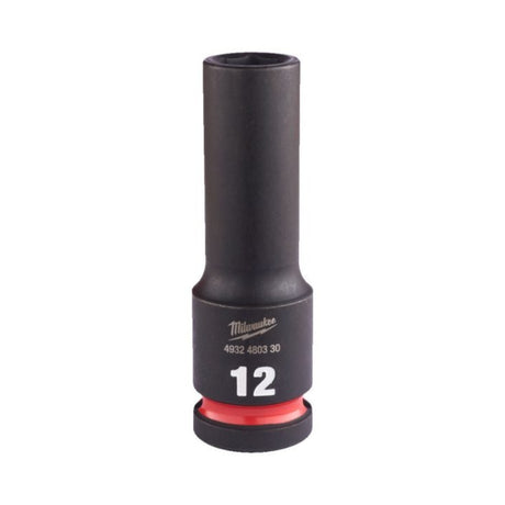 Milwaukee Shockwave Impact Socket 1/2" Drive 12mm Deep 4932480330 - SOCKETS - SINGLE, NOT SETS - Beattys of Loughrea