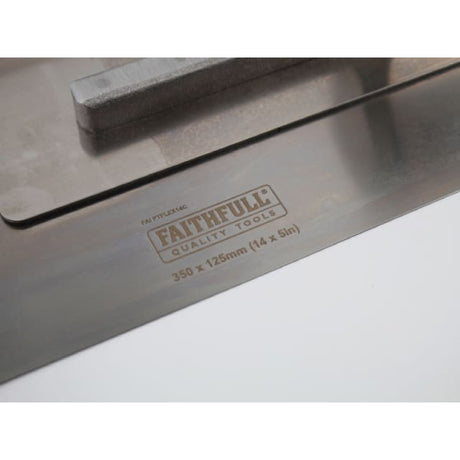 Faithfull Flex Finishing Trowel with Cork Handle, 350mm (14in) - TROWELS/ FLOATS - Beattys of Loughrea