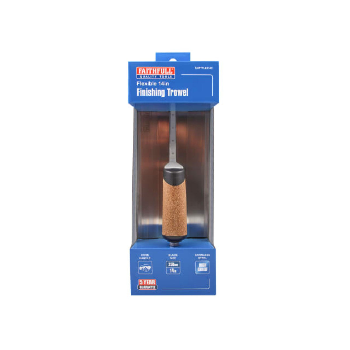 Faithfull Flex Finishing Trowel with Cork Handle, 350mm (14in)