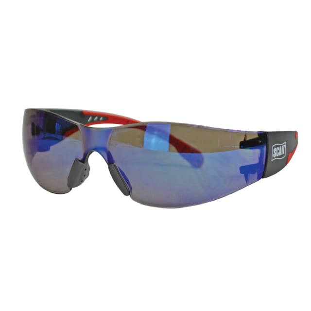Scan Flexi Safety Spectacles, Blue Lens
