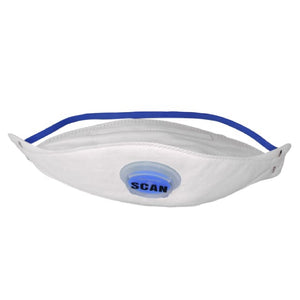 Scan Tri-Fold Valved FFP2 Disposable Masks, Pack of 3