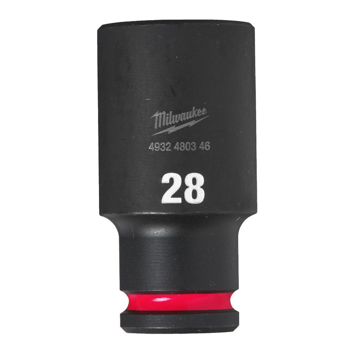 Milwaukee Shockwave Impact Socket 1/2" Drive 28mm Deep 4932480346 - TOOL SETS/ SOCKET SETS - Beattys of Loughrea