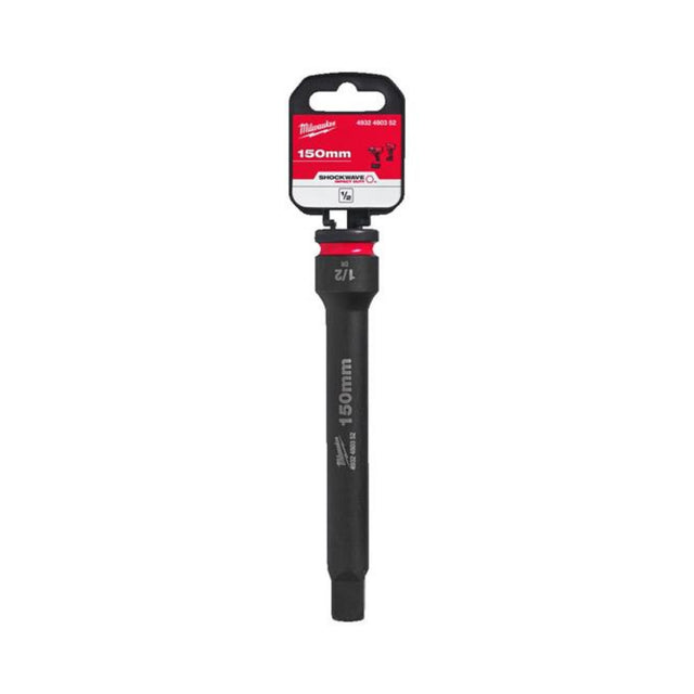 Milwaukee Shockwave Impact Socket Extension Bar 1/2" 150mm 4932480352 - TOOL SETS/ SOCKET SETS - Beattys of Loughrea