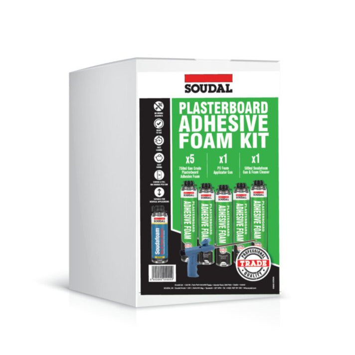 Soudal Soudafoam Plasterboard Adhesive Foam Kit 5-in-1