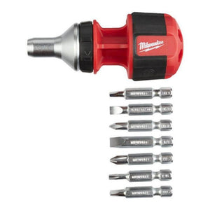 Milwaukee 8-in-1 Compact Multi-Bit Screwdriver 4932471868 - SCREWDRIVERS - Beattys of Loughrea