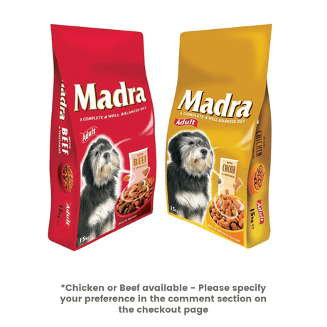 Madra Complete Dog Food Chicken/Beef 15kg - *One Supplied - DOG FOOD - Beattys of Loughrea