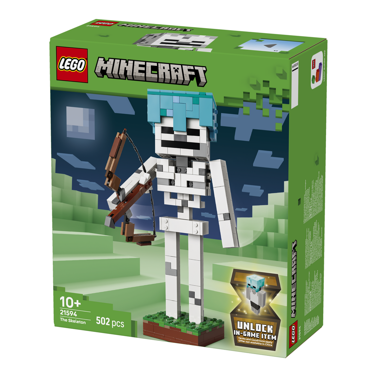 LEGO® Minecraft® The Skeleton Gaming Decor Toy 21594