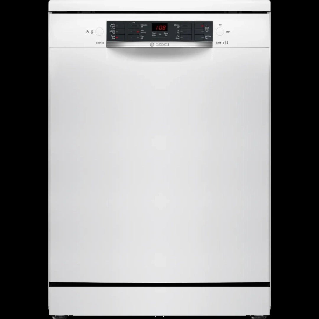 Bosch Series 2 free-standing dishwasher 60 cm White | SMS26AW08G - Beattys of Loughrea | www.beattys.ie