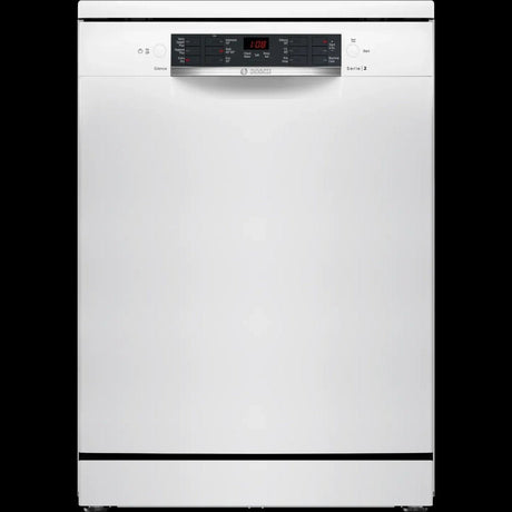 Bosch Series 2 free - standing dishwasher 60 cm White | SMS26AW08G - DISHWASHERS - Beattys of Loughrea
