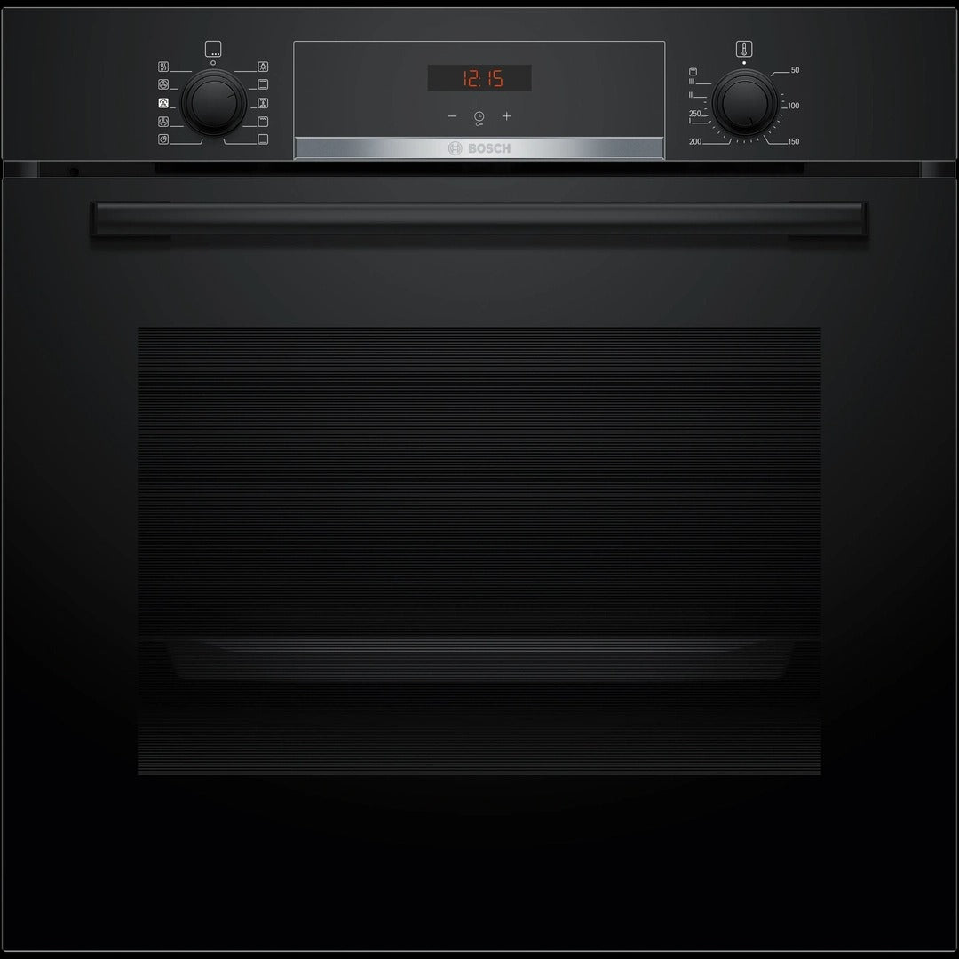 Bosch Series 4 Built - in oven with added steam function 60 x 60 cm Black | HQA534BB3B - ELECT OVEN SINGLE & DBLE BUILT IN - Beattys of Loughrea