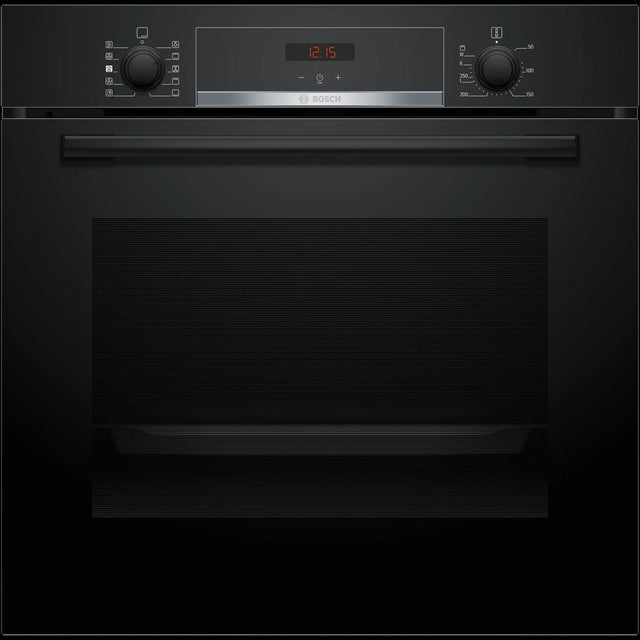 Bosch Series 4 Built - in oven with added steam function 60 x 60 cm Black | HQA534BB3B - ELECT OVEN SINGLE & DBLE BUILT IN - Beattys of Loughrea