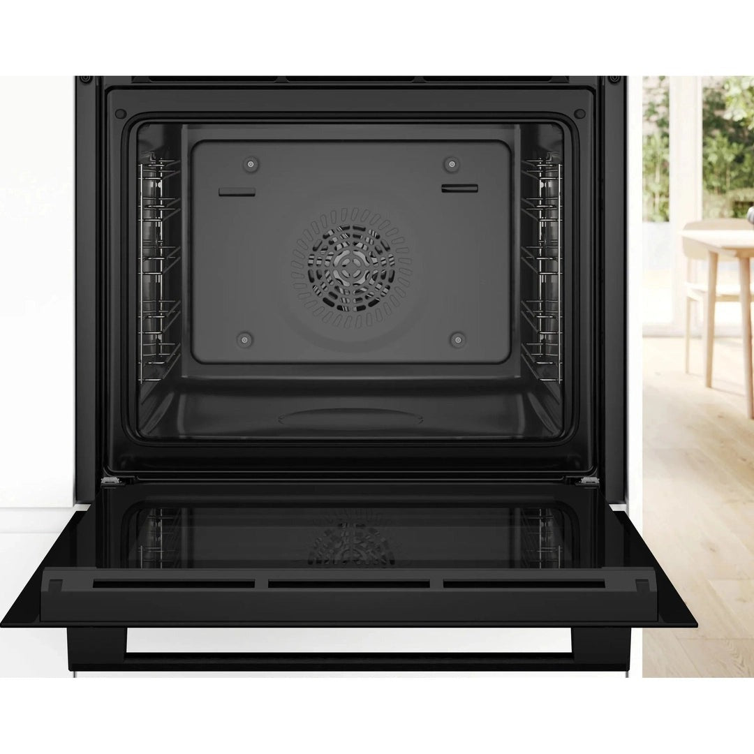 Bosch Series 4 Built - in oven with added steam function 60 x 60 cm Black | HQA534BB3B - ELECT OVEN SINGLE & DBLE BUILT IN - Beattys of Loughrea