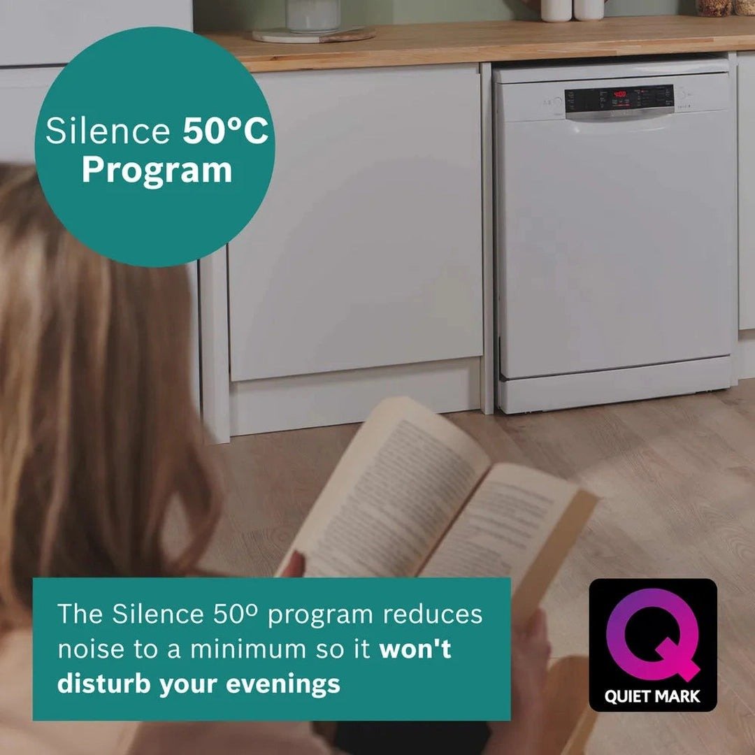 Bosch Series 2 free-standing dishwasher 60 cm White | SMS26AW08G - Beattys of Loughrea | www.beattys.ie