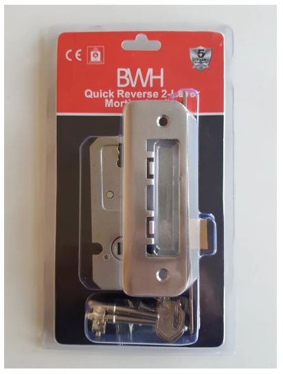 BWH Quick Reverse 2 Lever Mortice Lock 2.5” Chrome - MORTICE LOCKS - Beattys of Loughrea