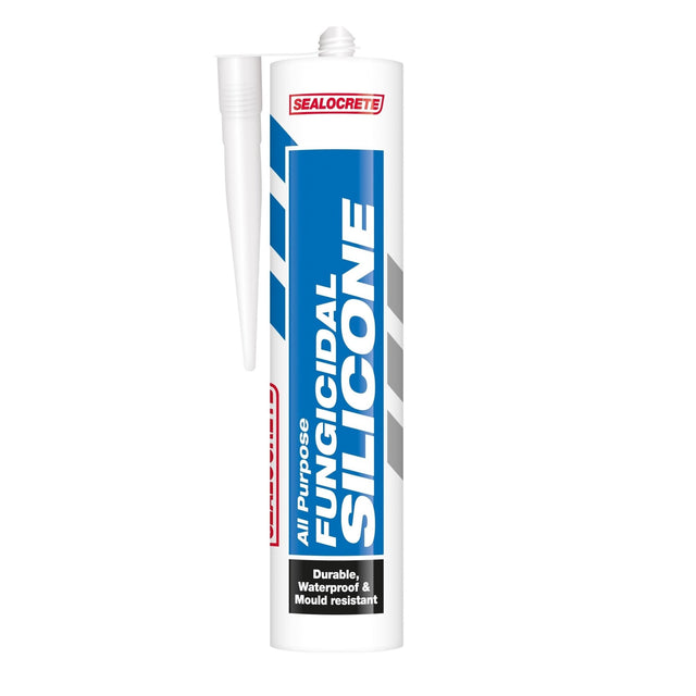 Sealocrete All Purpose Fungicidal Silicone White 280ml - MASTIC/SILICONE/ADH - Beattys of Loughrea