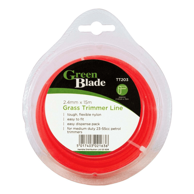 Green Blade 2.4mm × 15m Grass Trimmer Line BB‑TT203 - STRIMMERS - Beattys of Loughrea