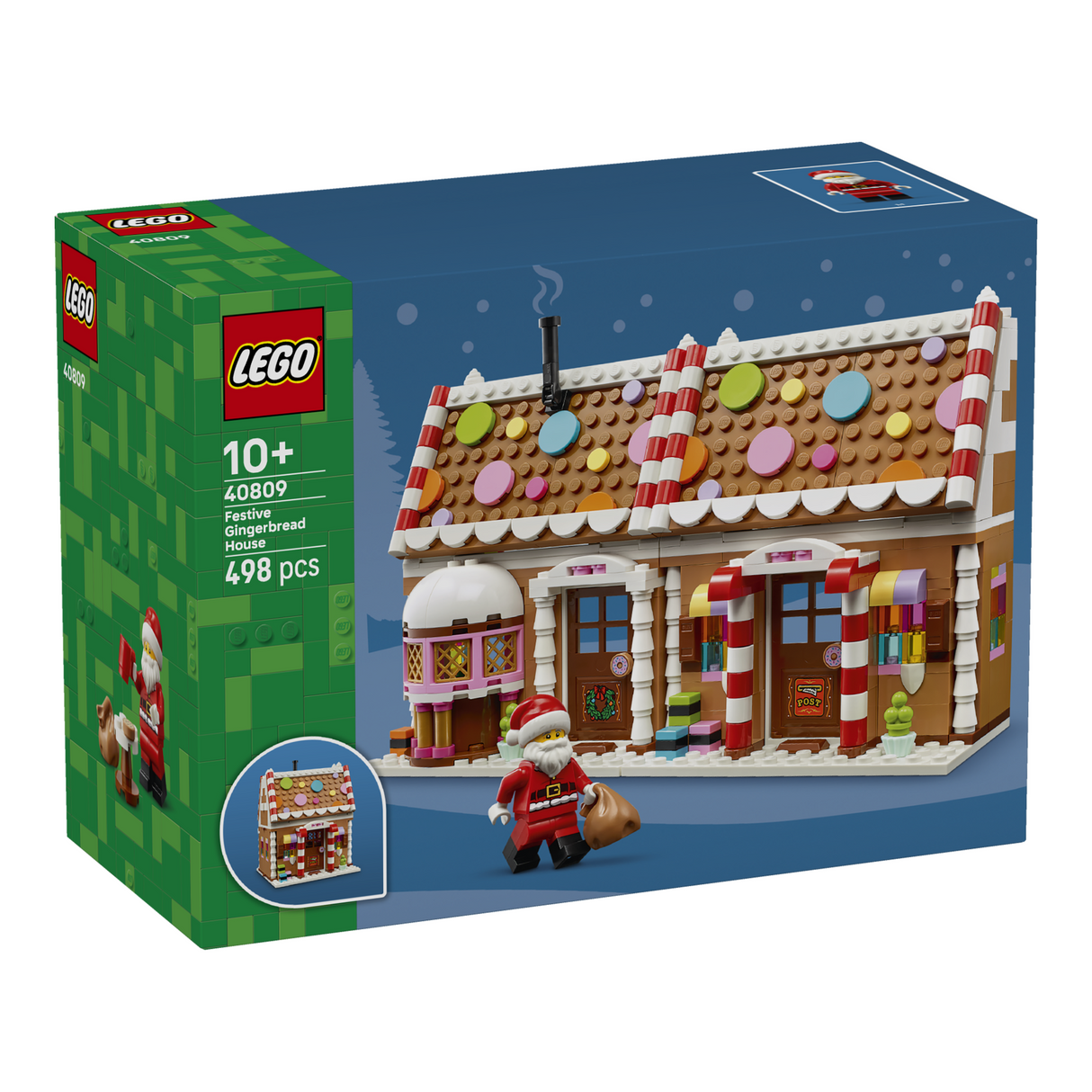 LEGO® Festive Gingerbread House Christmas Toy for Kids 40809