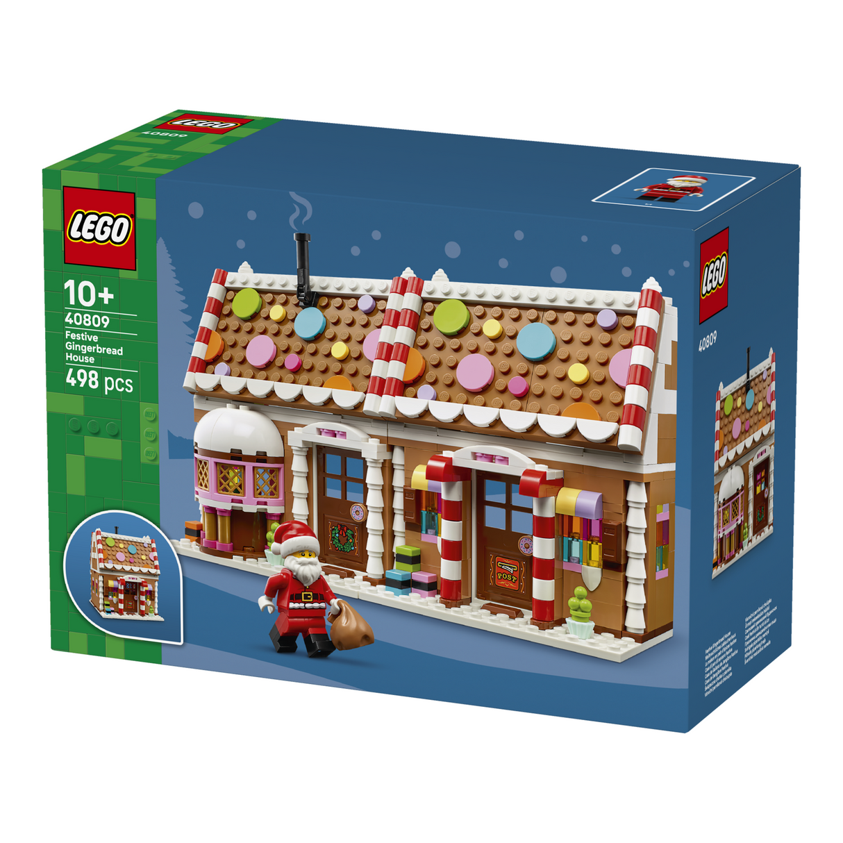 LEGO® Festive Gingerbread House Christmas Toy for Kids 40809